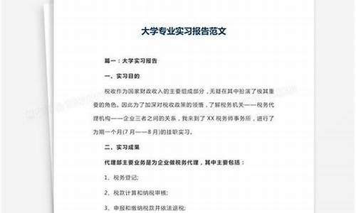 实践报告格式模板_实习报告格式